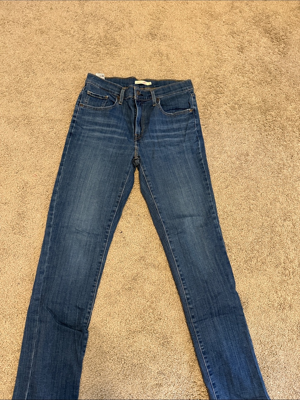 Levi’s 724 High Rise Straight Classic Women's Dark Blue Stretch Jeans